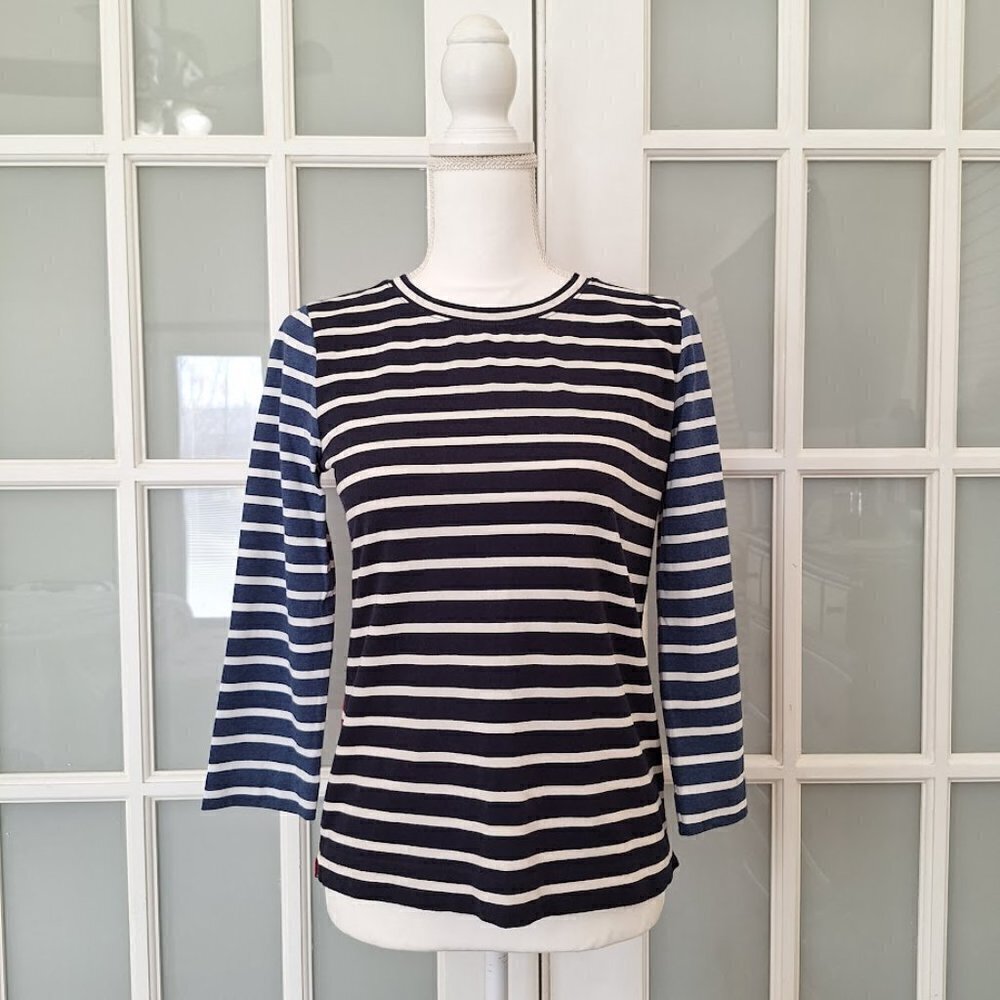 J.Crew Multi Color Mixed Stripe T-Shirt - Picture 2 of 16